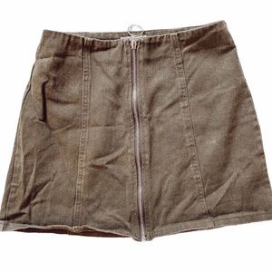 3/$35 Chloe & Katie army green mini skirt